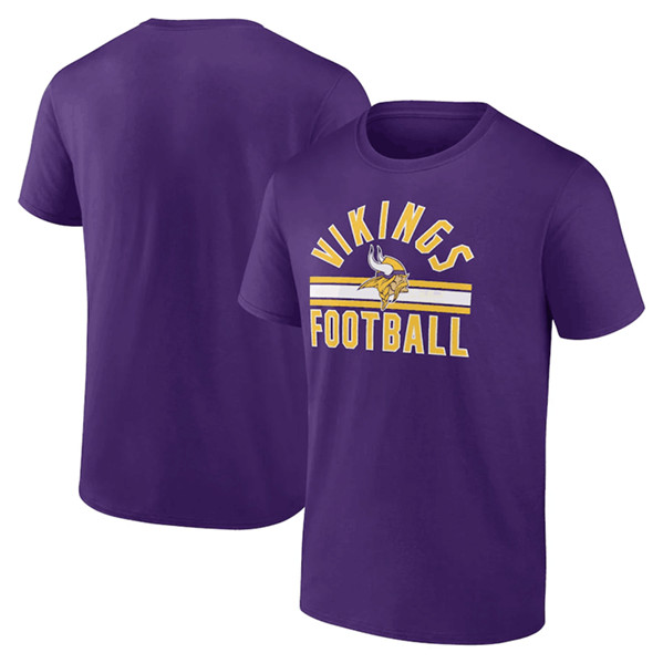 Minnesota Vikings Purple Arch Stripe T-Shirt